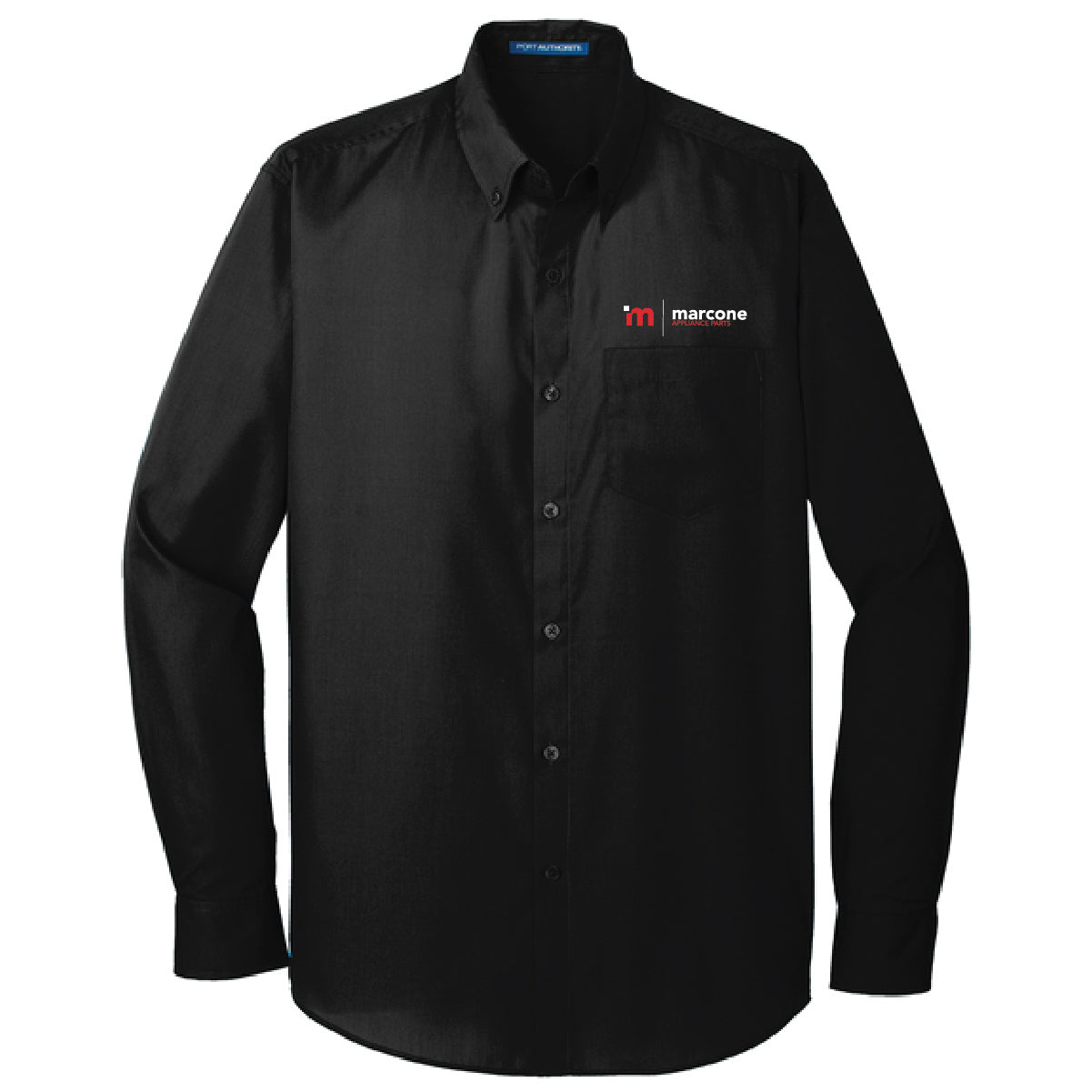 Port Authority Men's Long Sleeve Poplin Shirt with Marcone Appliance Logo