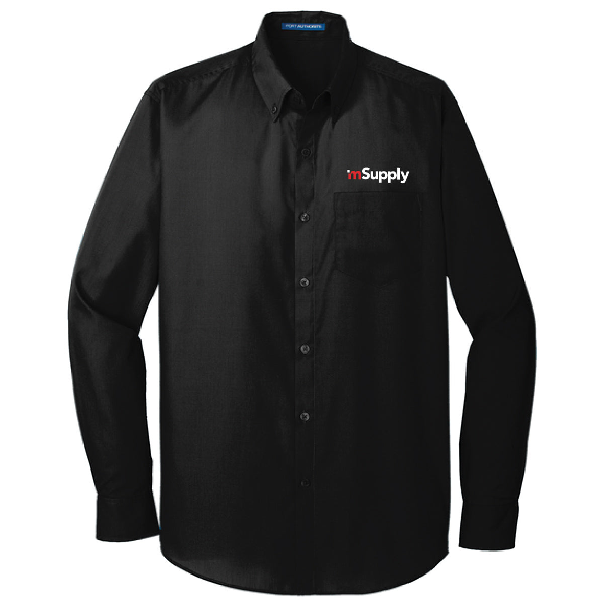 Port Authority Men's Long Sleeve Poplin Shirt with mSupply Logo