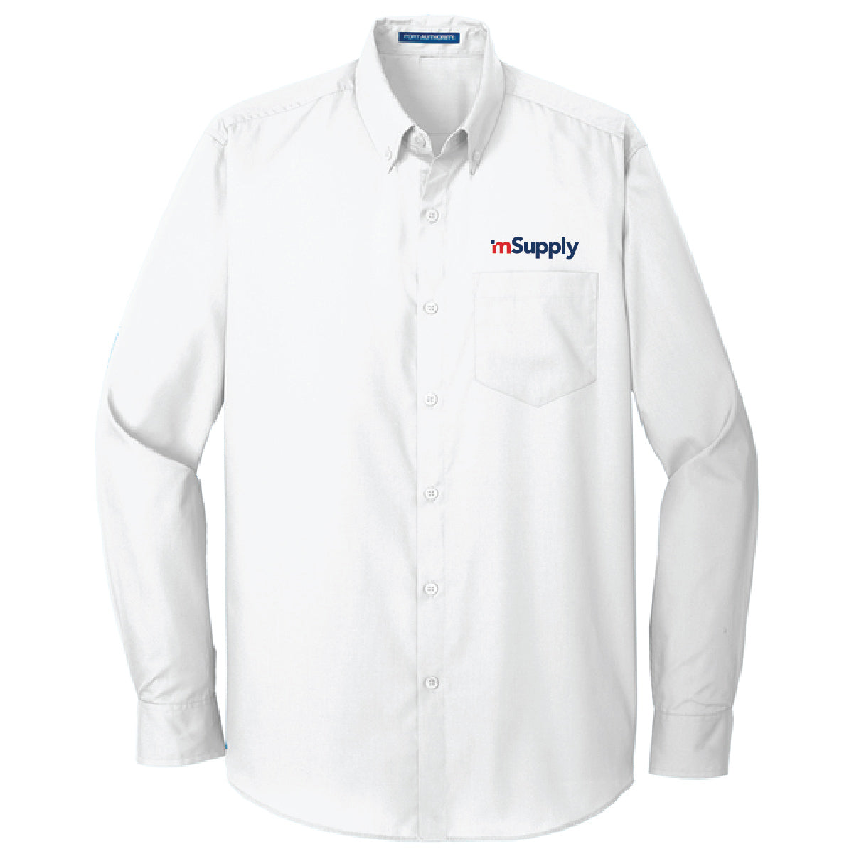 Port Authority Men's Long Sleeve Poplin Shirt with mSupply Logo