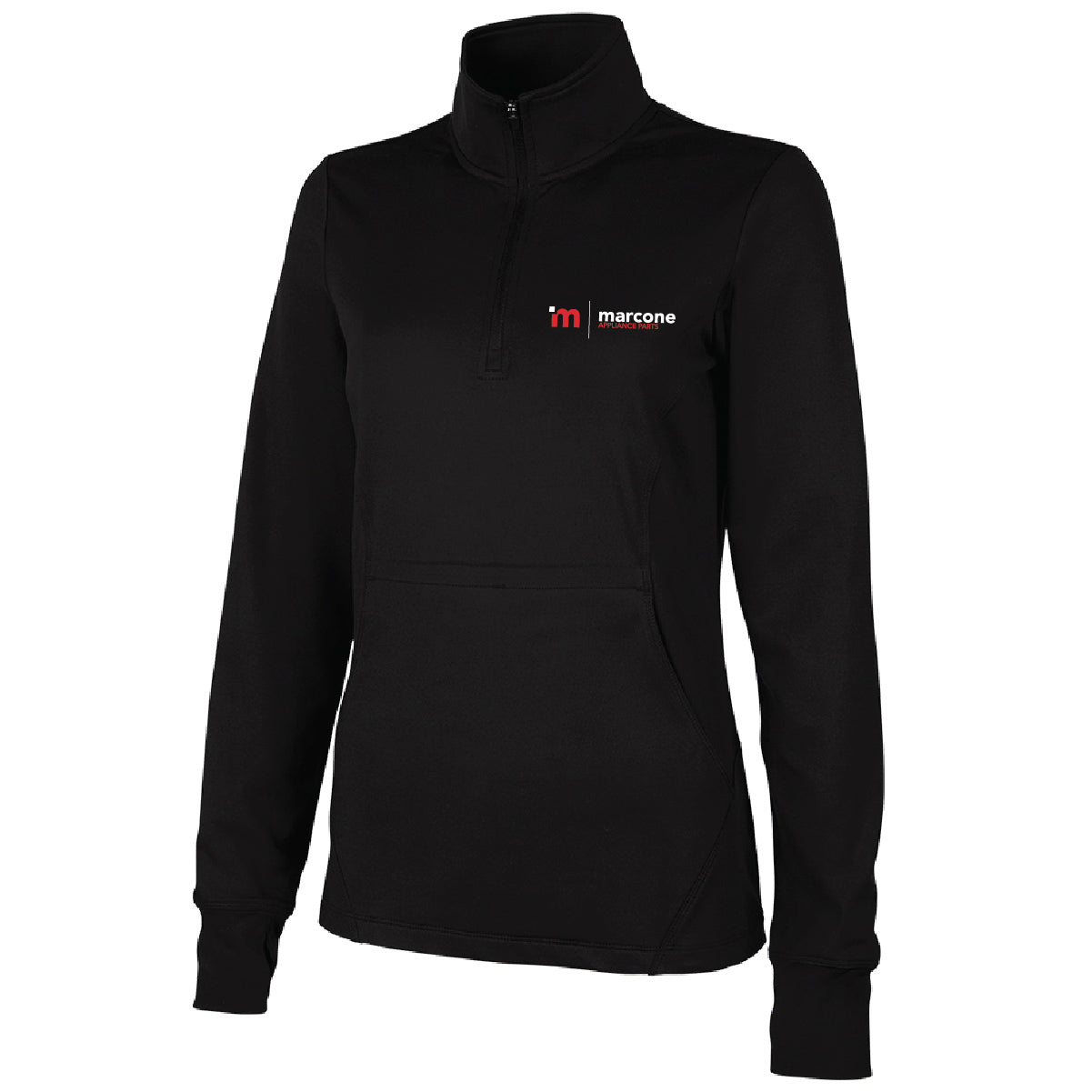 Charles River Women's Nu Fitness Pullover with Marcone Appliance Logo