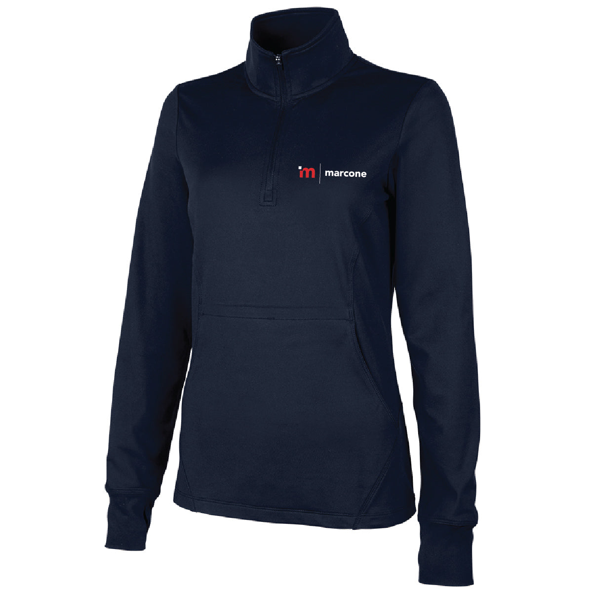 Charles River Women's Nu Fitness Pullover with Marcone Logo