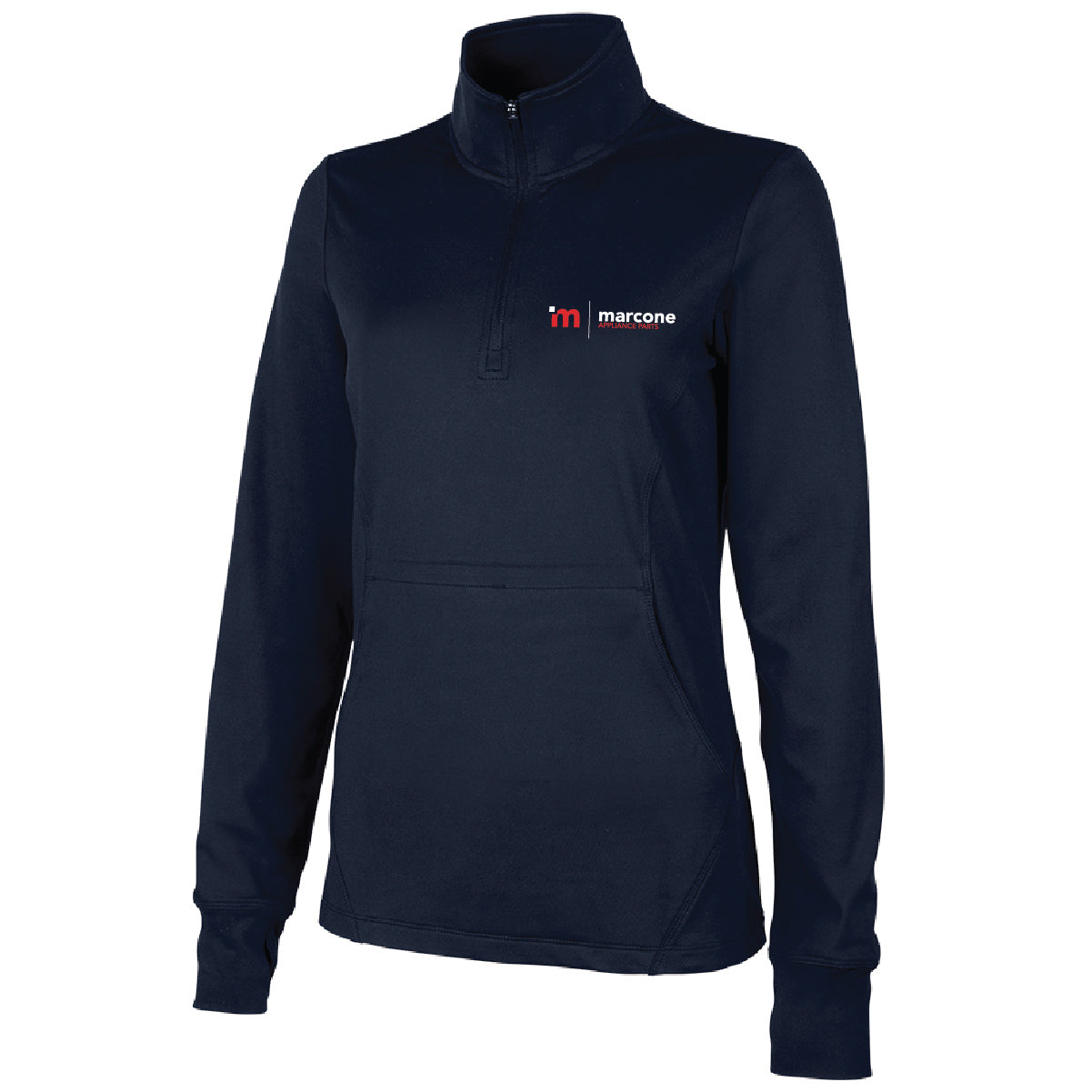 Charles River Women's Nu Fitness Pullover with Marcone Appliance Logo