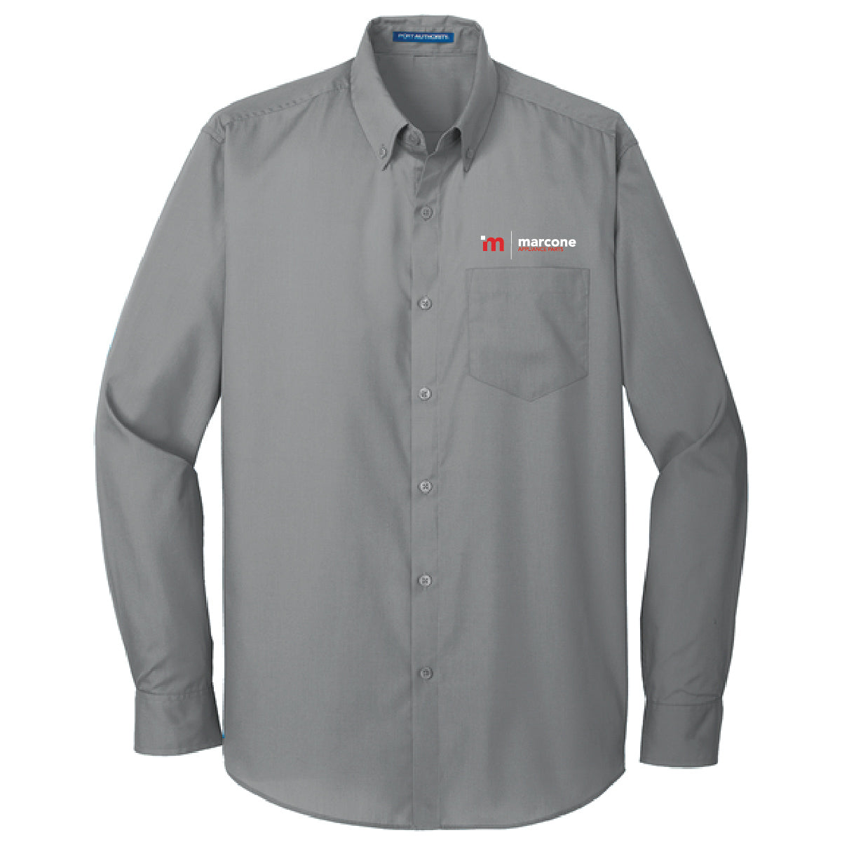 Port Authority Men's Long Sleeve Poplin Shirt with Marcone Appliance Logo