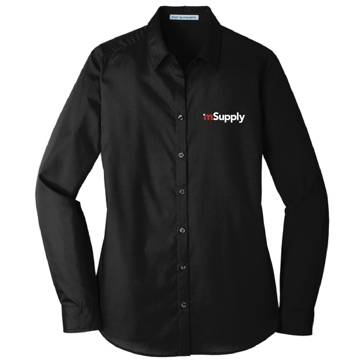 Port Authority Women's Long Sleeve Poplin Shirt with mSupply Logo