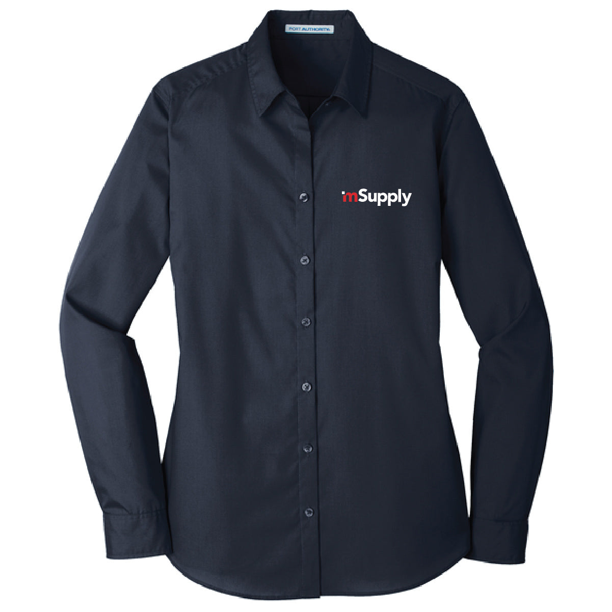Port Authority Women's Long Sleeve Poplin Shirt with mSupply Logo