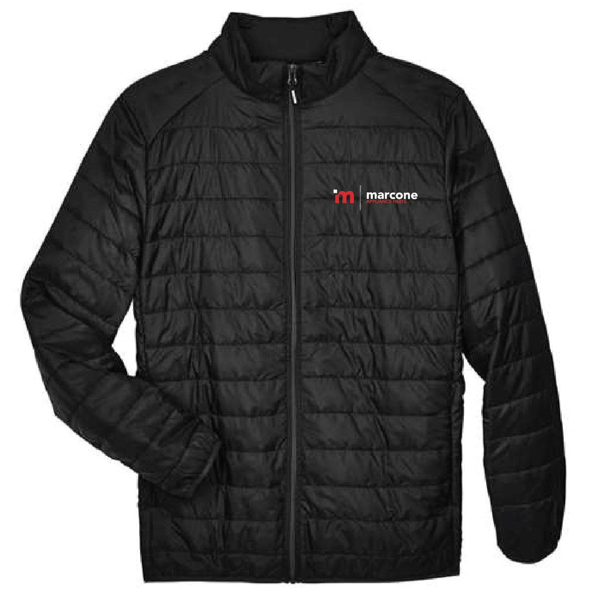 Core 365 Men's Packable Puffer Jacket with Marcone Appliance Logo