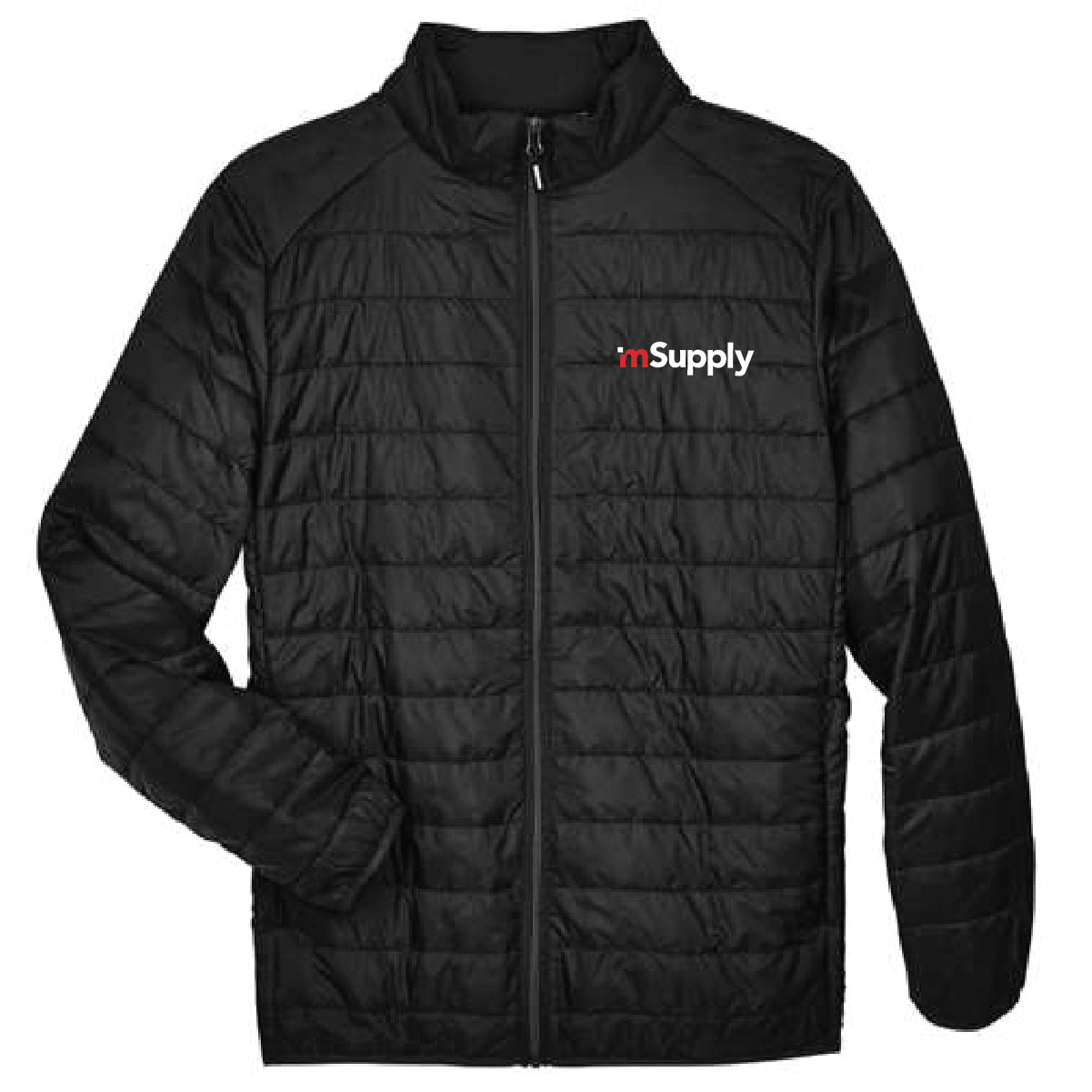 Core 365 Men's Packable Puffer Jacket with mSupply Logo