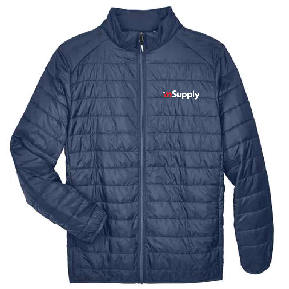 Core 365 Men's Packable Puffer Jacket with mSupply Logo