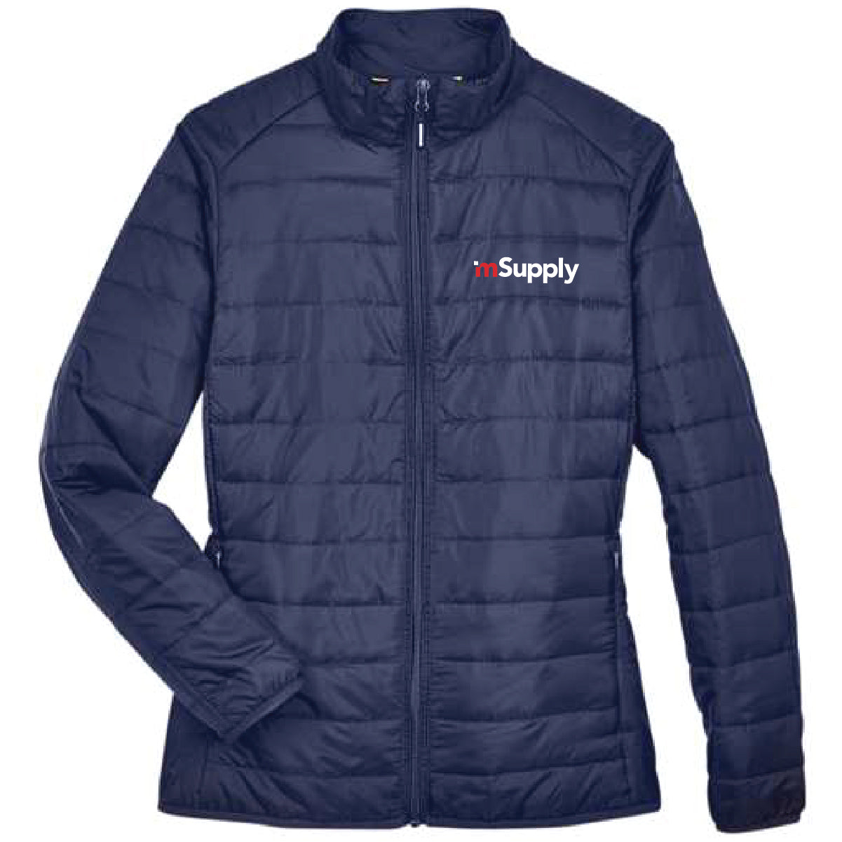 Core 365 Women's Packable Puffer Jacket with mSupply Logo