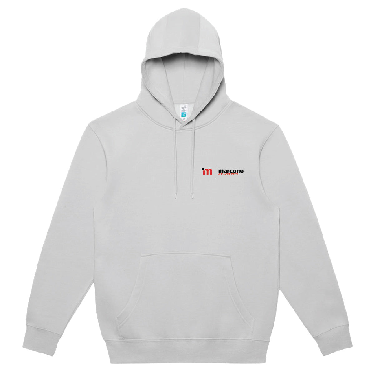 Lane 7 Unisex Premium Pullover Hooded Sweatshirt with Marcone Appliance Logo