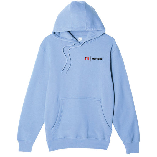 Lane 7 Unisex Premium Pullover Hooded Sweatshirt with Marcone Logo