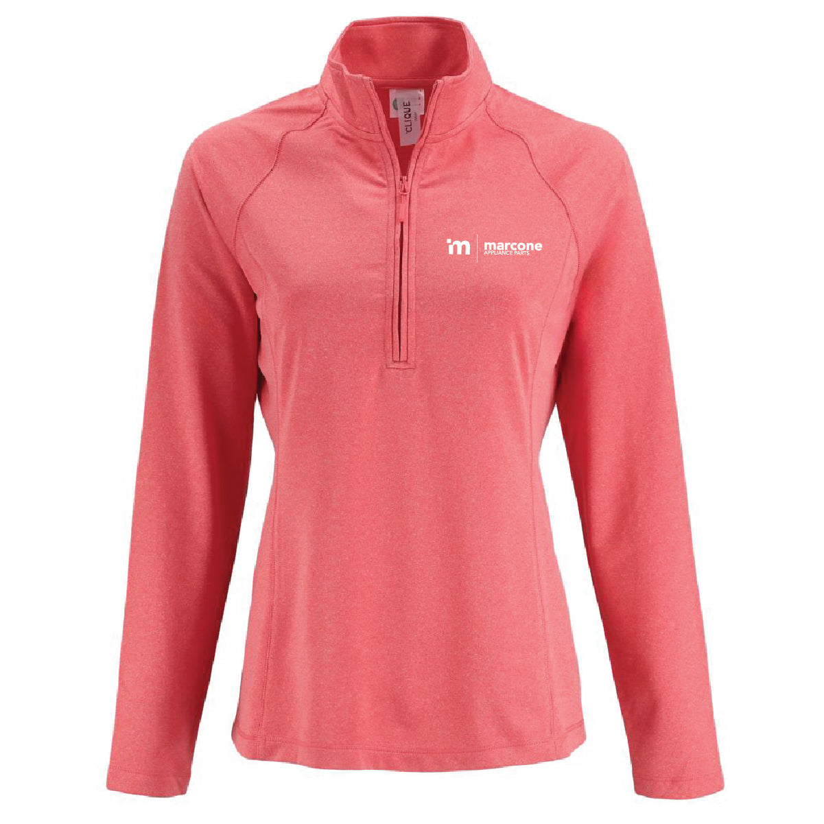 Clique by Cutter Women's Dash 1/4 Zip Sweatshirt with Marcone Appliance Logo