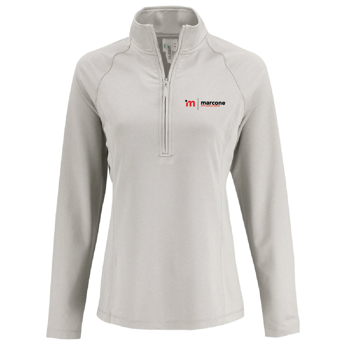 Clique by Cutter Women's Dash 1/4 Zip Sweatshirt with Marcone Appliance Logo