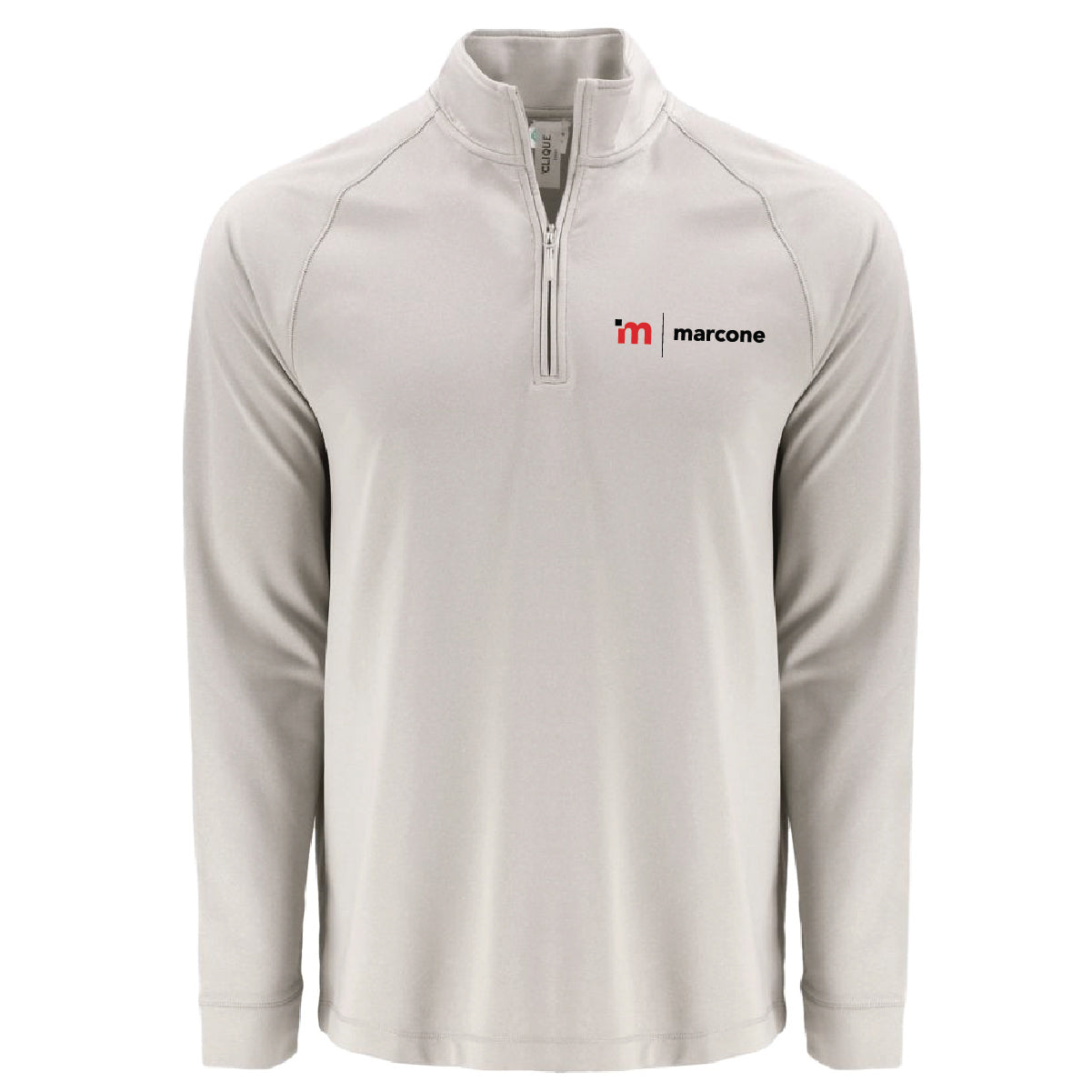 Clique by Cutter Men's Dash 1/4 Zip Sweatshirt with Marcone Logo