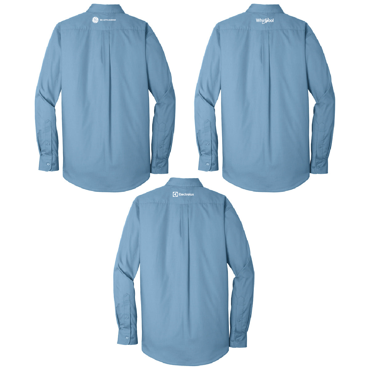Port Authority Men's Long Sleeve Poplin Shirt with Marcone Logo