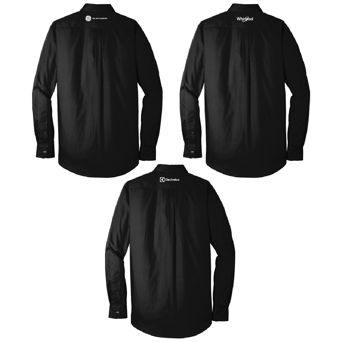 Port Authority Men's Long Sleeve Poplin Shirt with Marcone Logo