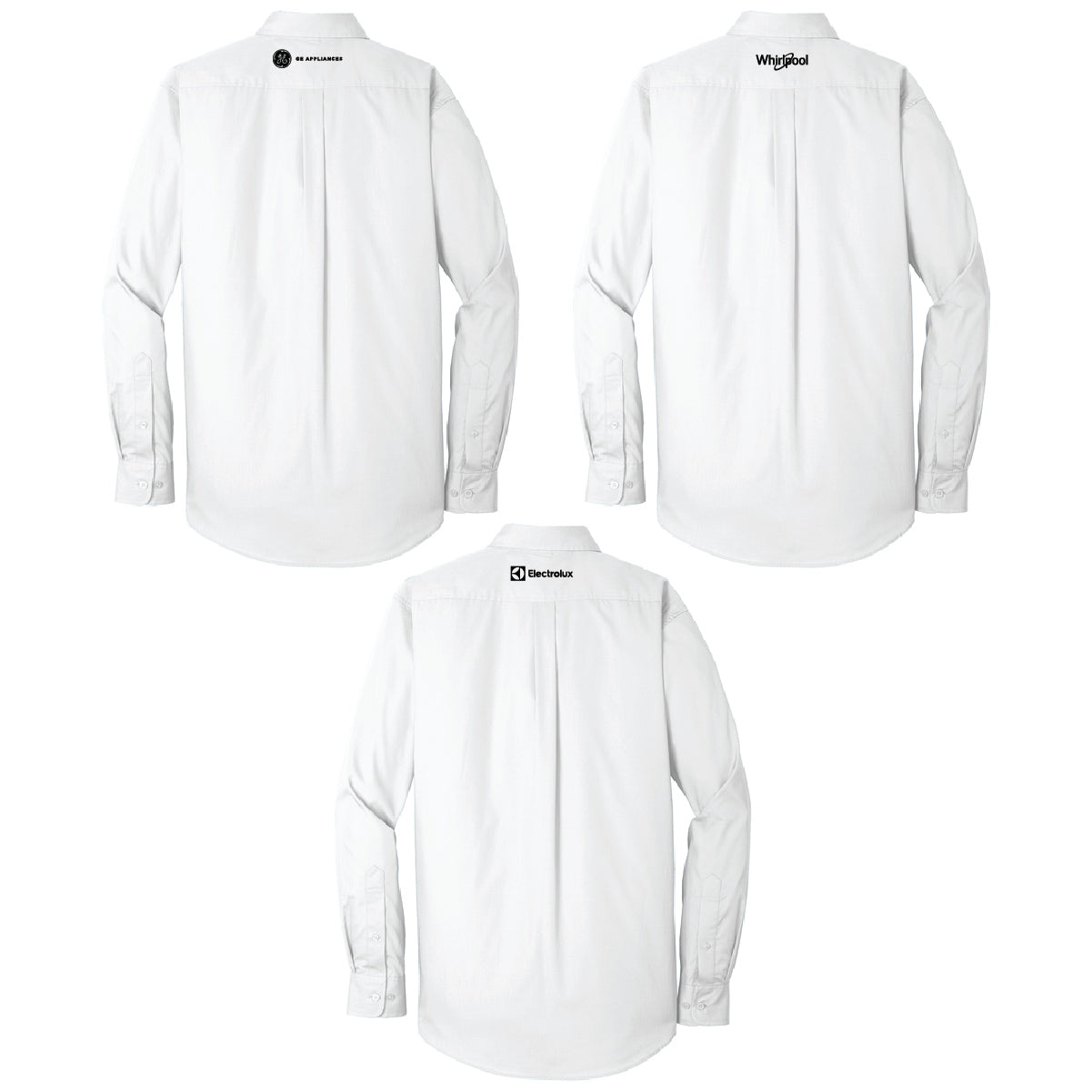 Port Authority Men's Long Sleeve Poplin Shirt with Marcone Logo