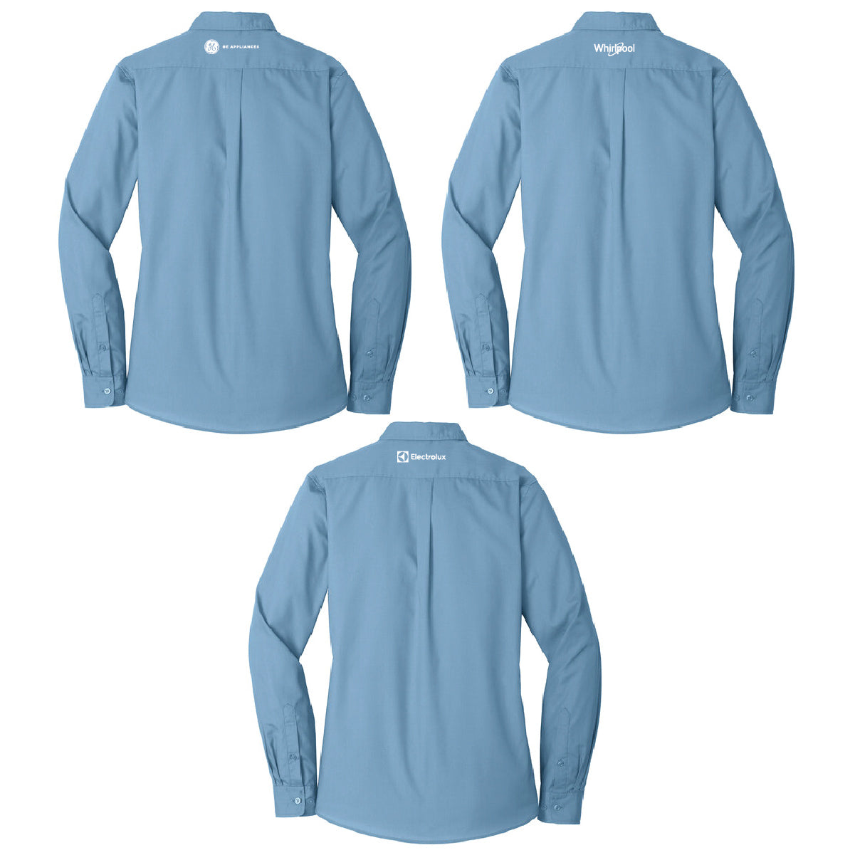 Port Authority Women's Long Sleeve Poplin Shirt with Marcone Logo