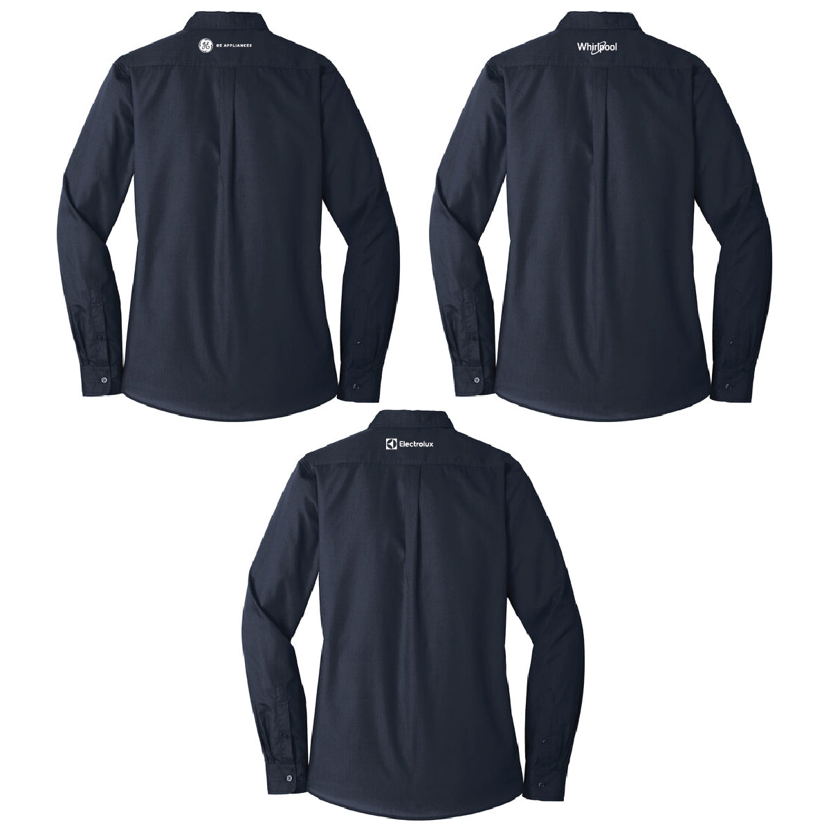 Port Authority Women's Long Sleeve Poplin Shirt with Marcone Logo