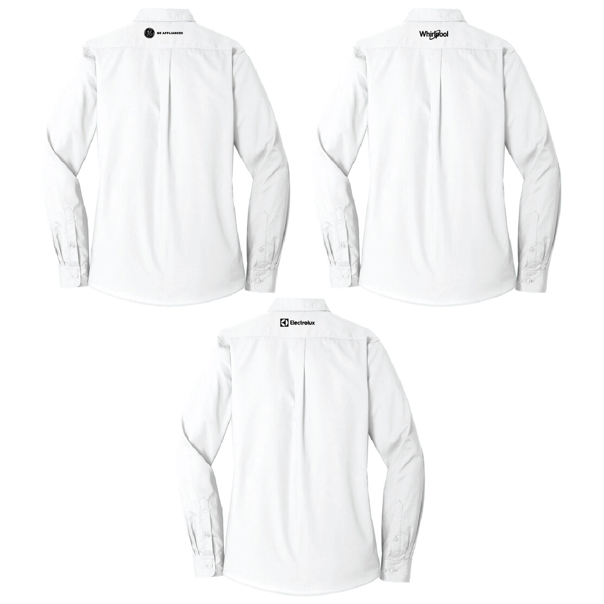 Port Authority Women's Long Sleeve Poplin Shirt with Marcone Logo