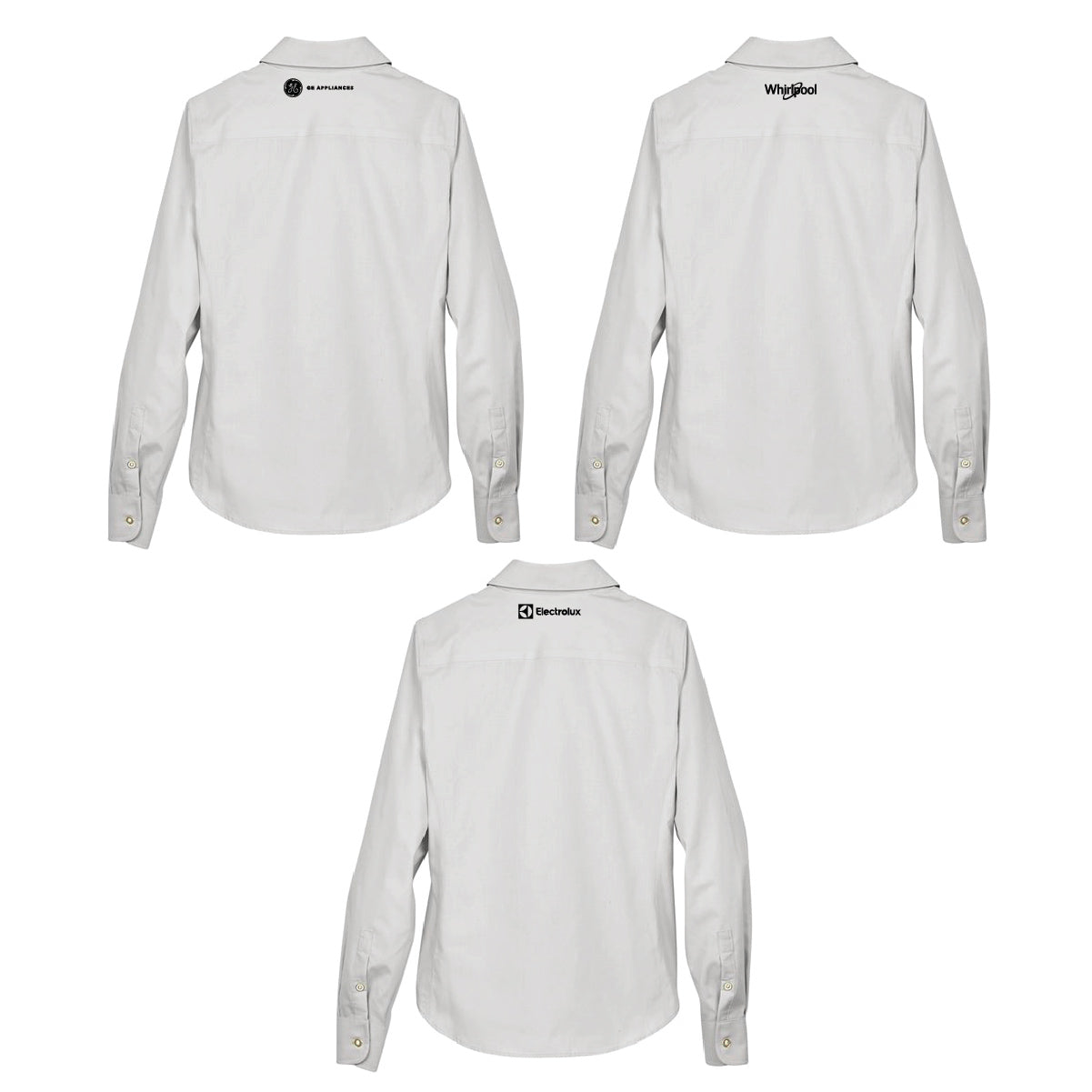 Devon & Jones Women's Broadcloth Woven Dress Shirt with Marcone Logo