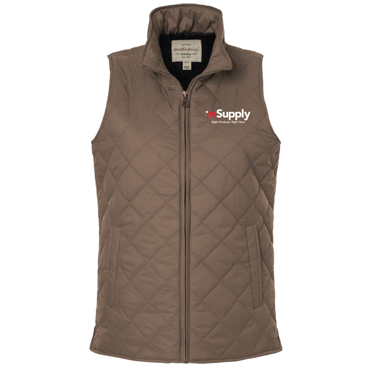 Winner's Circle Weatherproof Women's Vintage Diamond Quilted Vest