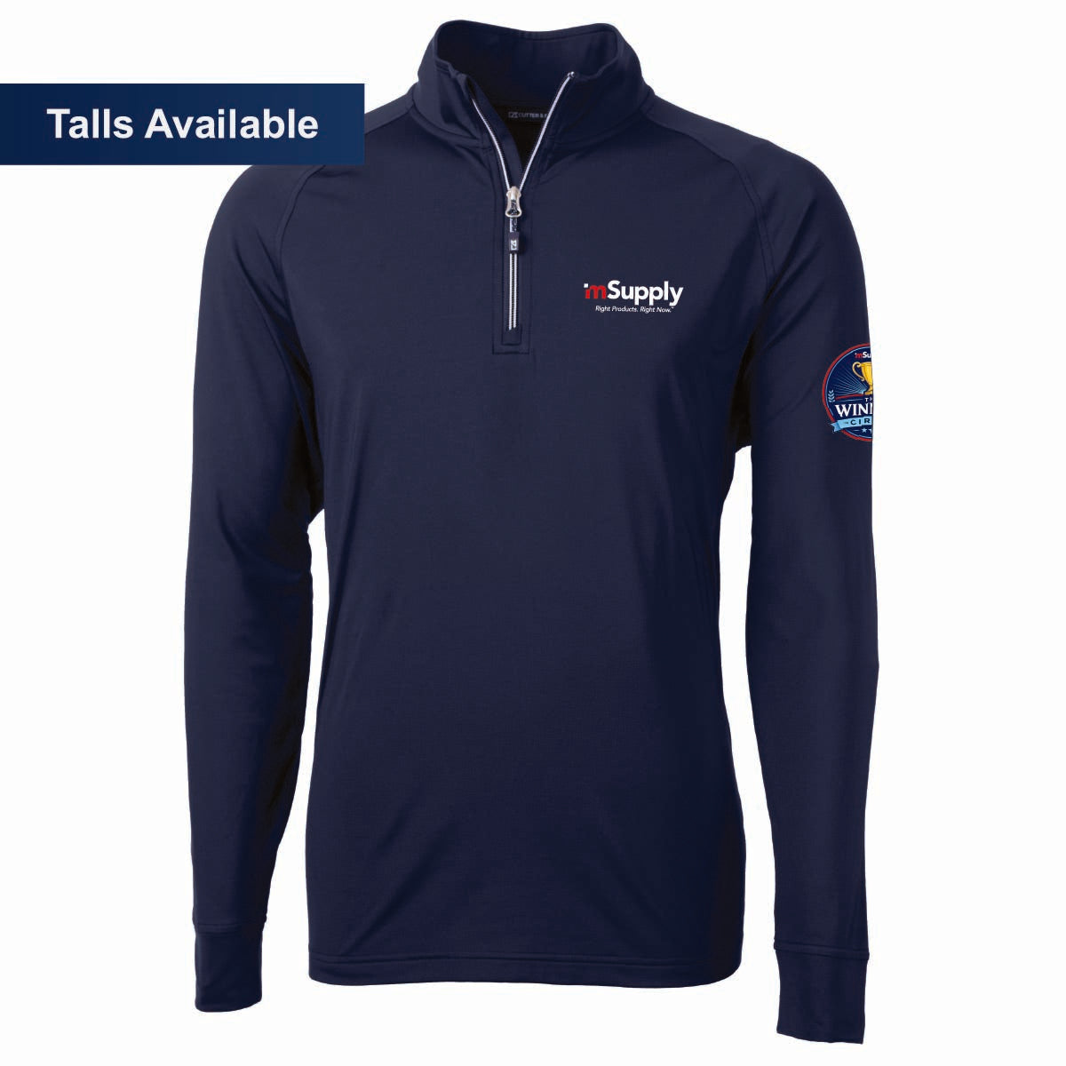Winner's Circle Cutter & Buck Men's Eco Stretch 1/4 Zip
