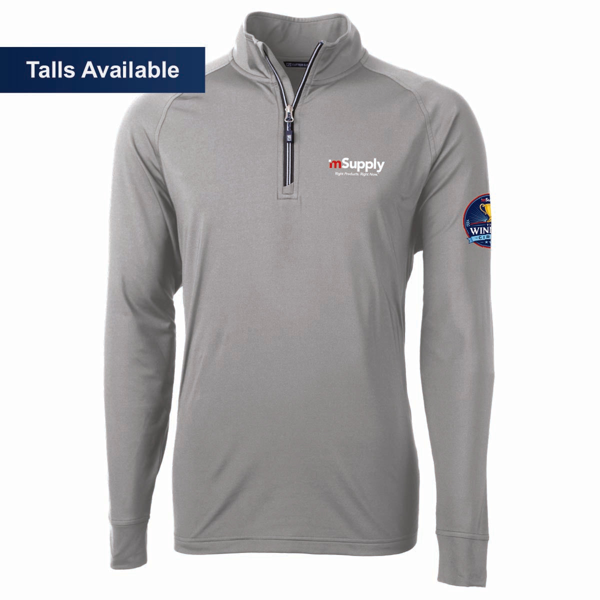 Winner's Circle Cutter & Buck Men's Eco Stretch 1/4 Zip