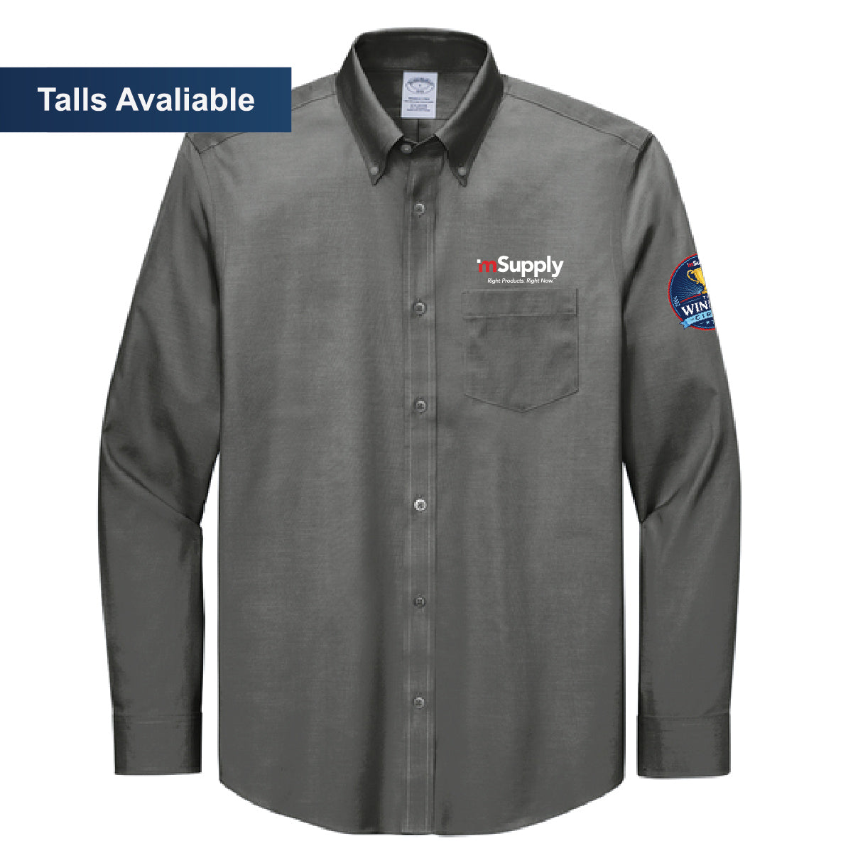 Winner's Circle Brooks Brothers Men's Pinpoint Long Sleeve Shirt